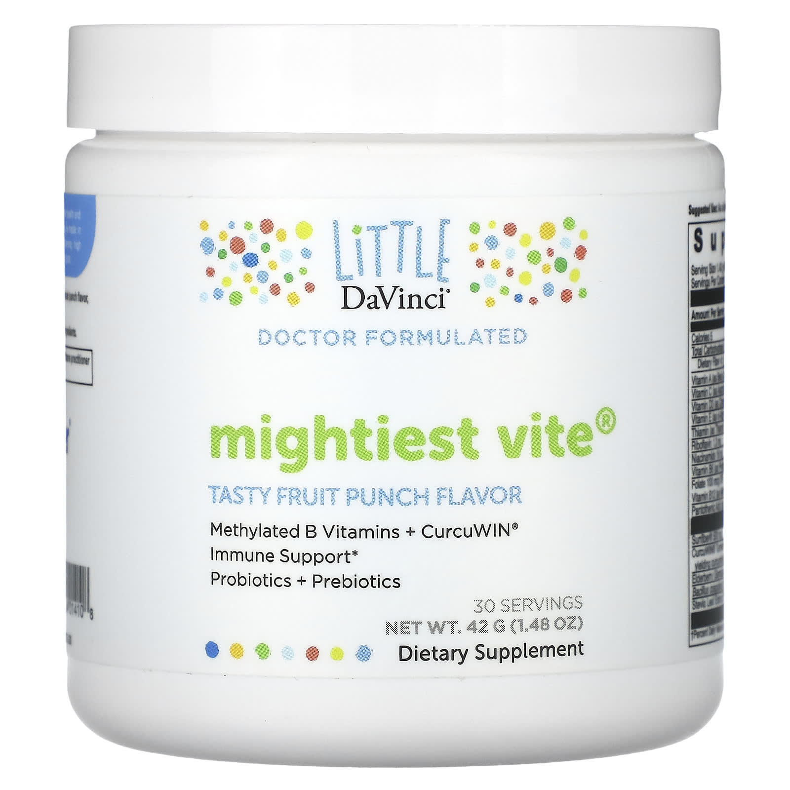 Little DaVinci, Mightiest Vite, Tasty Fruit Punch, 1.48 oz (42 g) - Image 1
