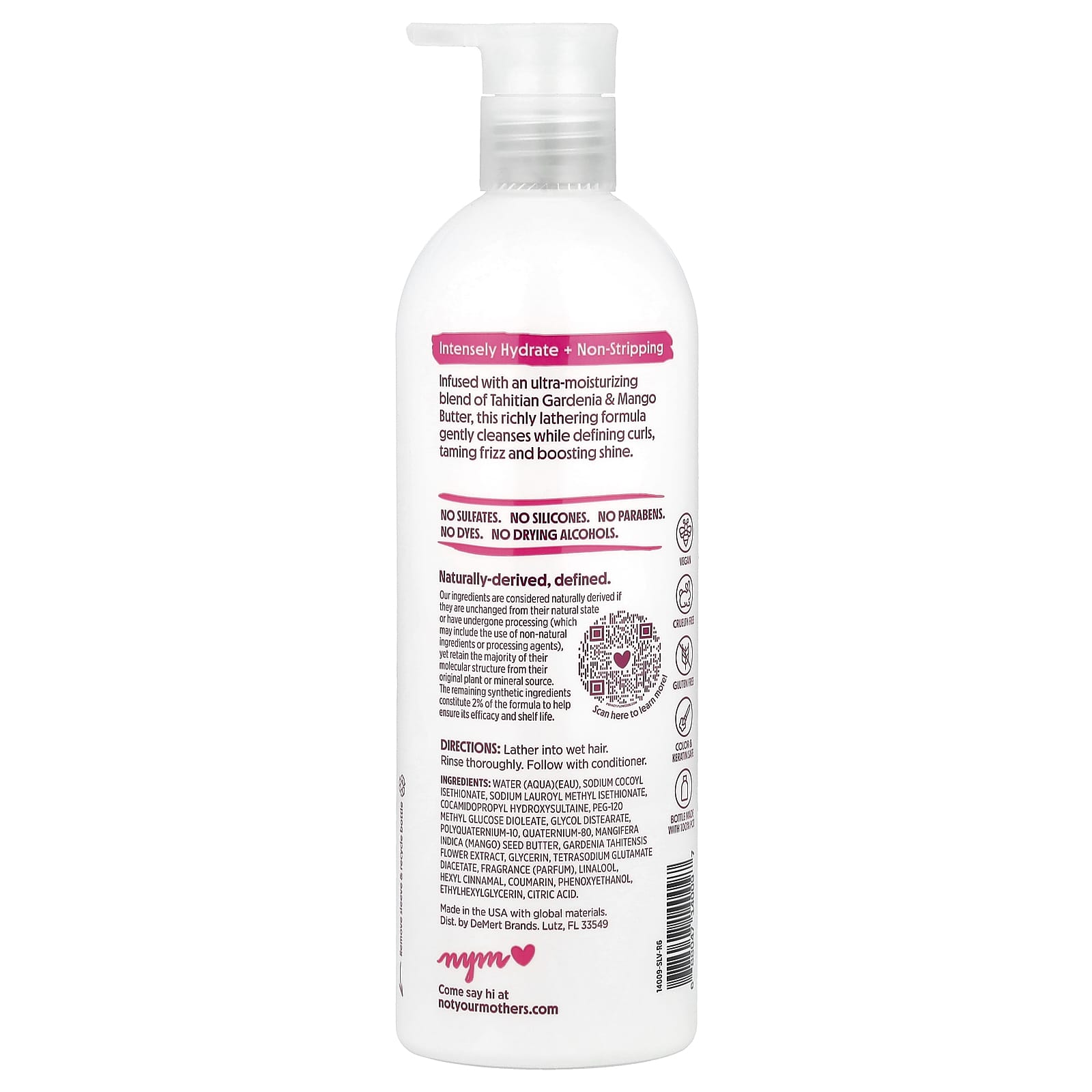 Not Your Mother's, Curl Defining Shampoo, Tahitian Gardenia & Mango Butter , 15.2 fl oz (450 ml) - Image 2