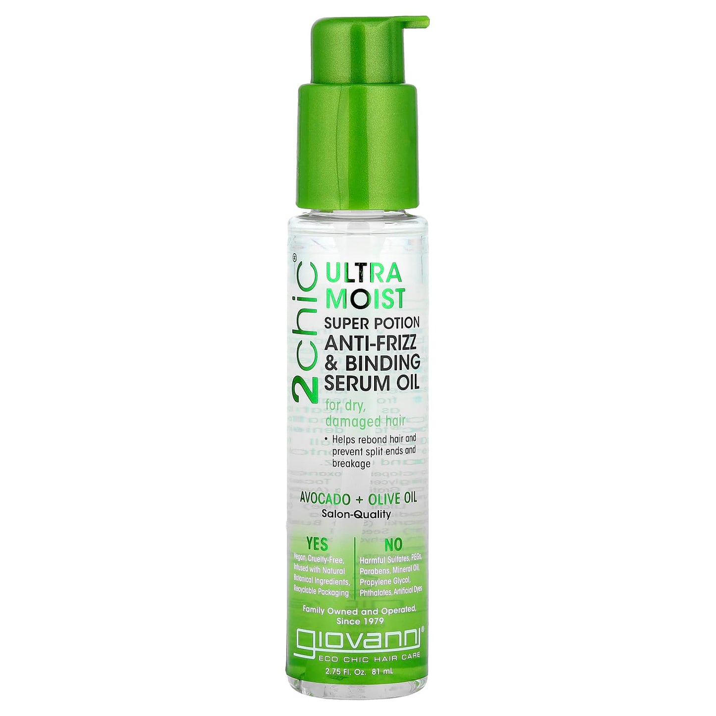 Giovanni 2chic Ultra-Moist Hair Serum for Damaged Hair - Image 1