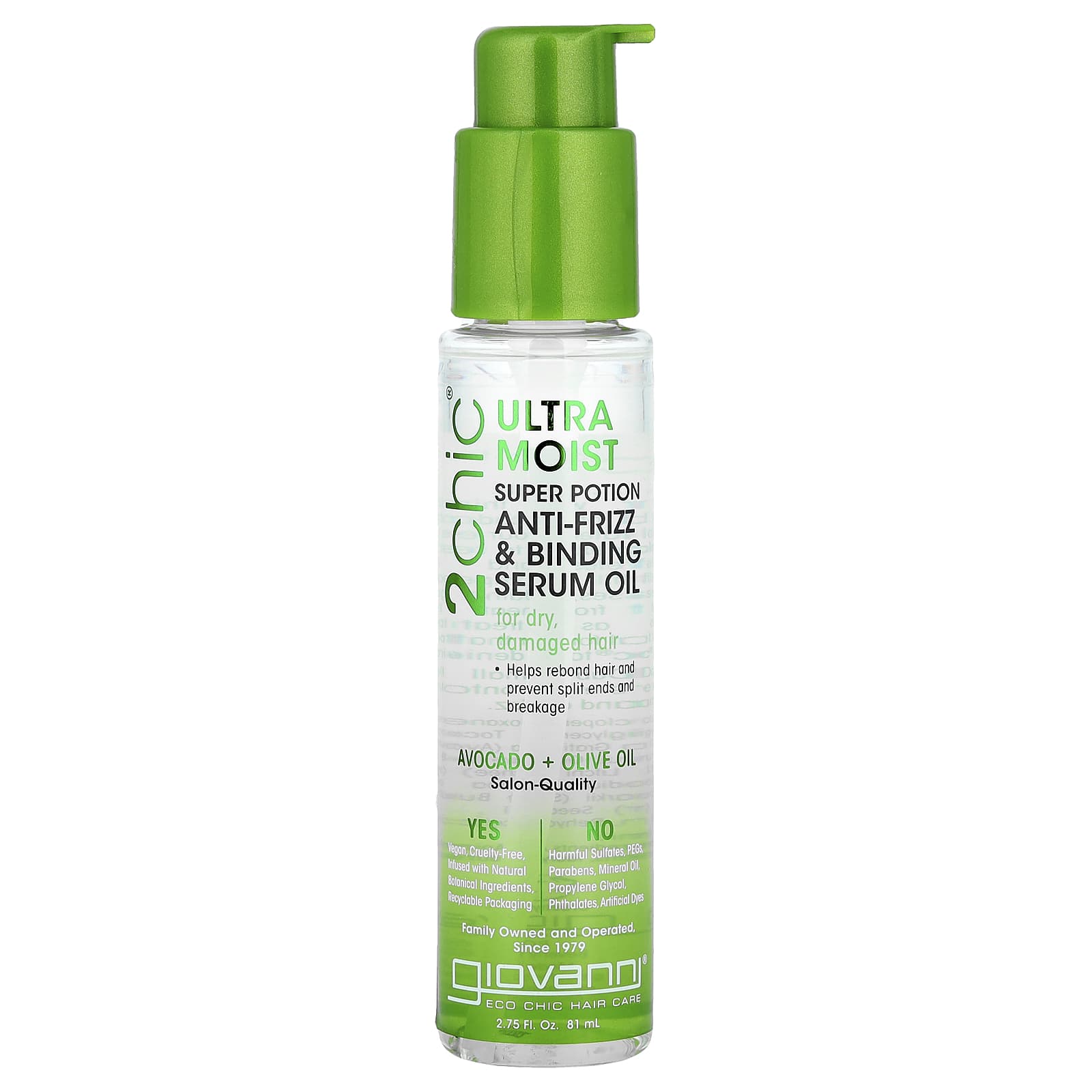 Giovanni 2chic Ultra-Moist Hair Serum for Damaged Hair - Image 1