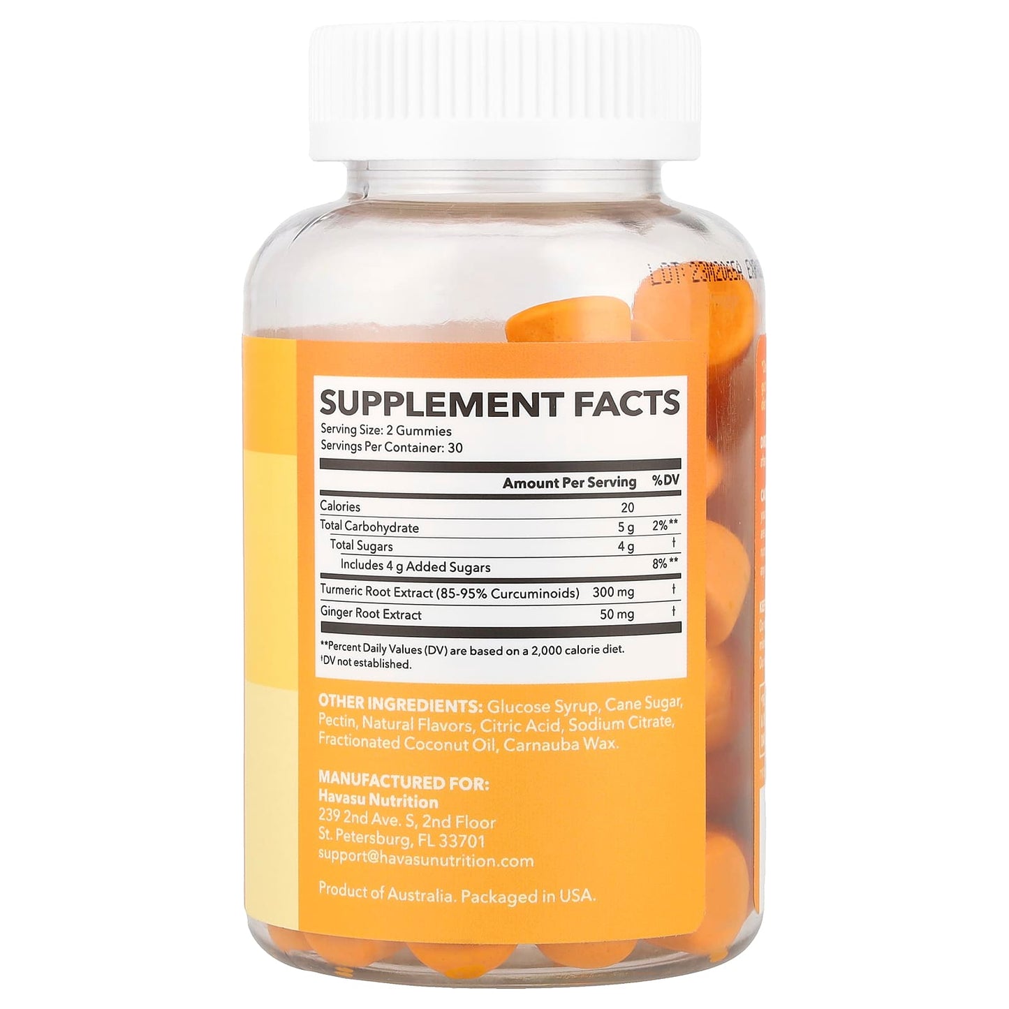 Turmeric Ginger Gummies for Digestive Health by Havasu Nutrition - Image 2