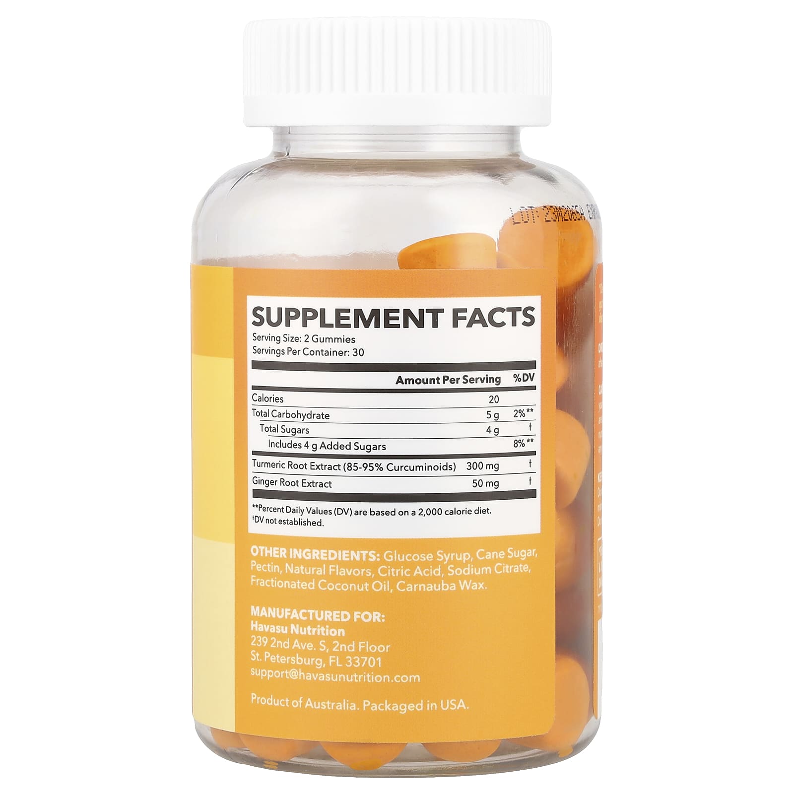 Turmeric Ginger Gummies for Digestive Health by Havasu Nutrition - Image 2