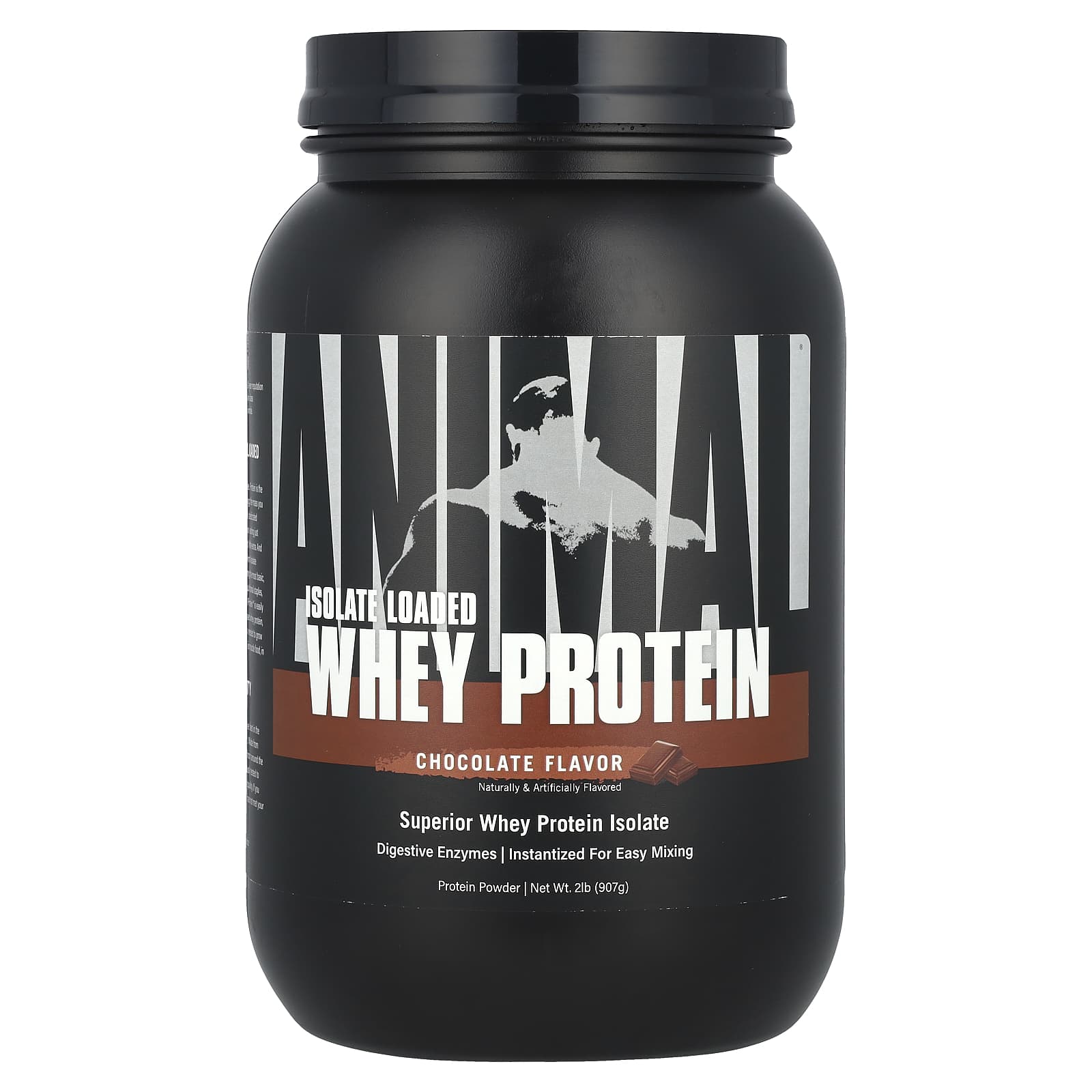 Loaded Whey Protein Powder, Chocolate, Animal Isolate, 2 lb (907 g) - Image 1