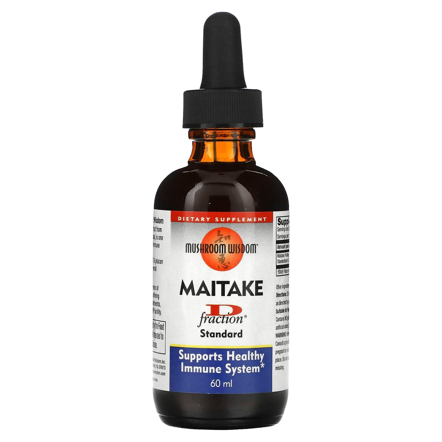 Mushroom Wisdom, Maitake D Fraction®, Standard, 60 ml - Image 1