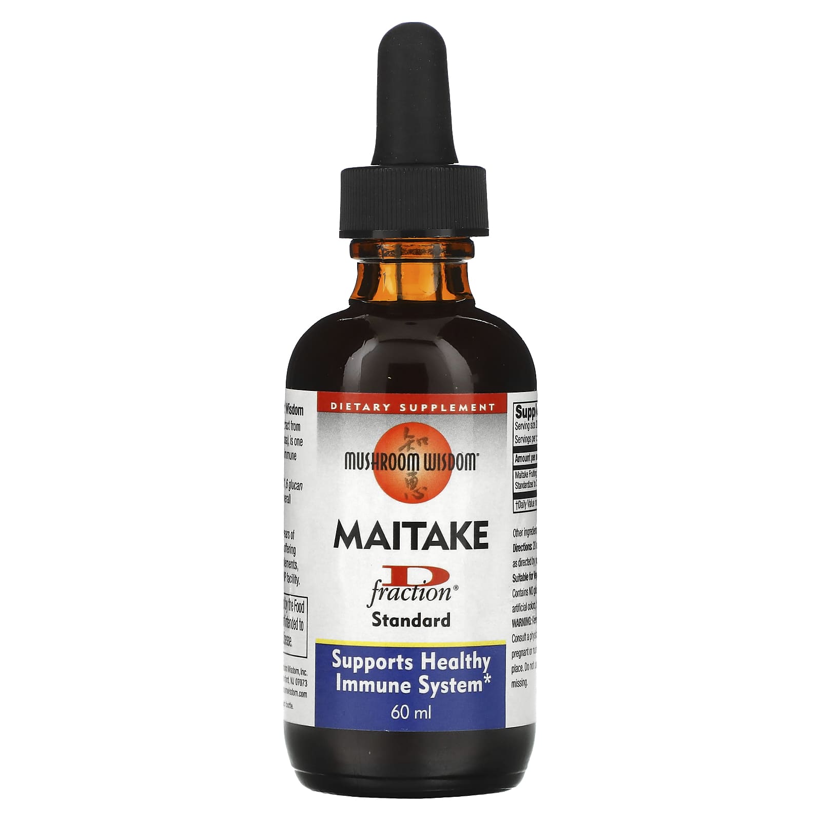 Mushroom Wisdom, Maitake D Fraction®, Standard, 60 ml - Image 1