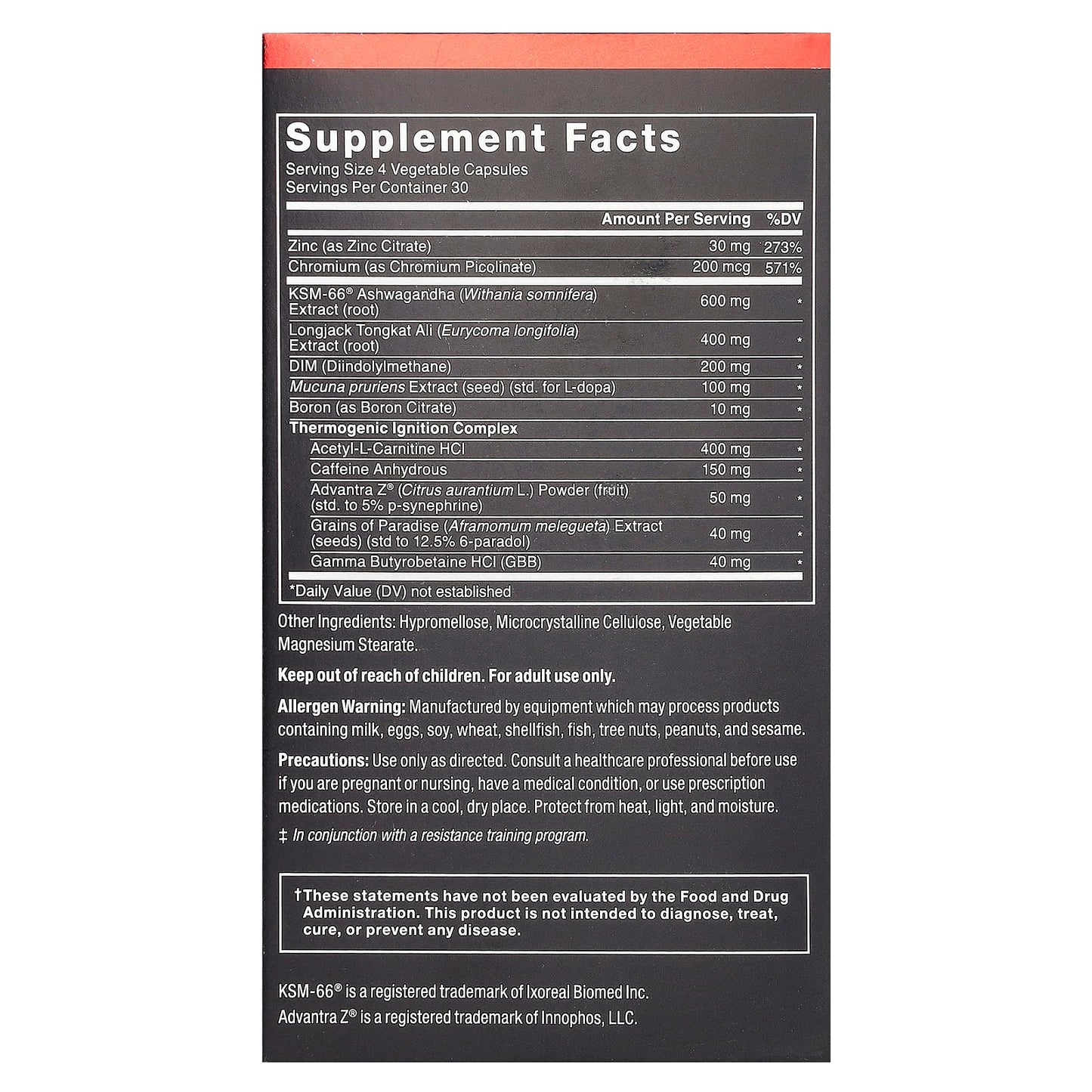 Force Factor Test X180 Thermo, Clinically Dosed Thermogenic Fat Burner - Image 2