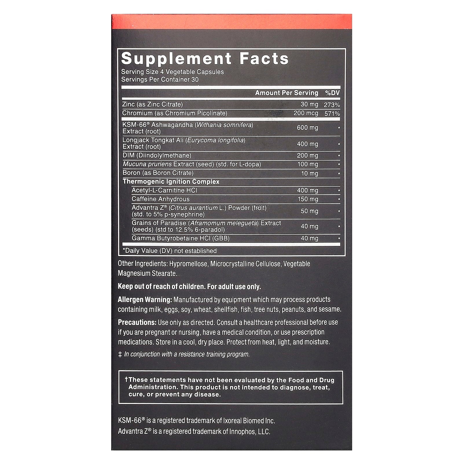 Force Factor Test X180 Thermo, Clinically Dosed Thermogenic Fat Burner - Image 2