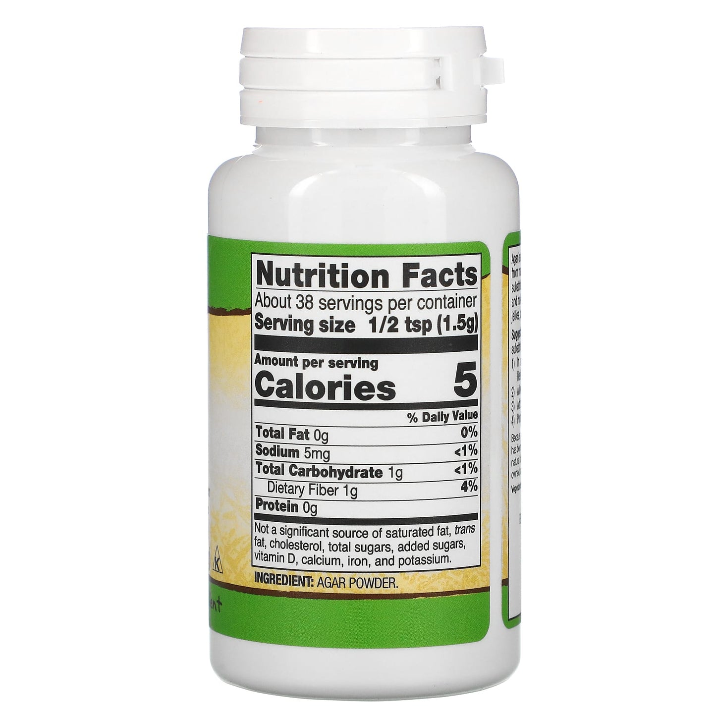NOW Foods, Real Food, Agar Powder, 2 oz (57 g) - Image 2
