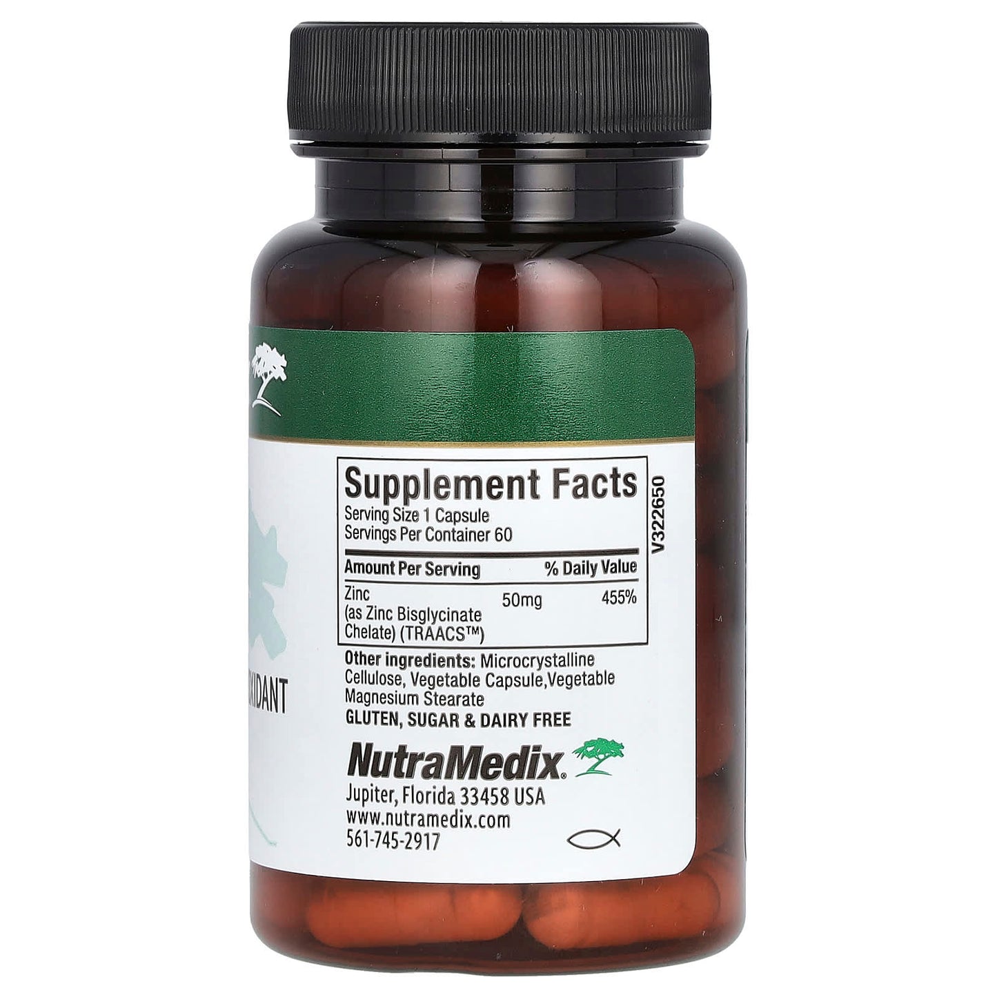 NutraMedix, Zinc, 50 mg, 60 Vegetable Capsules - Image 2