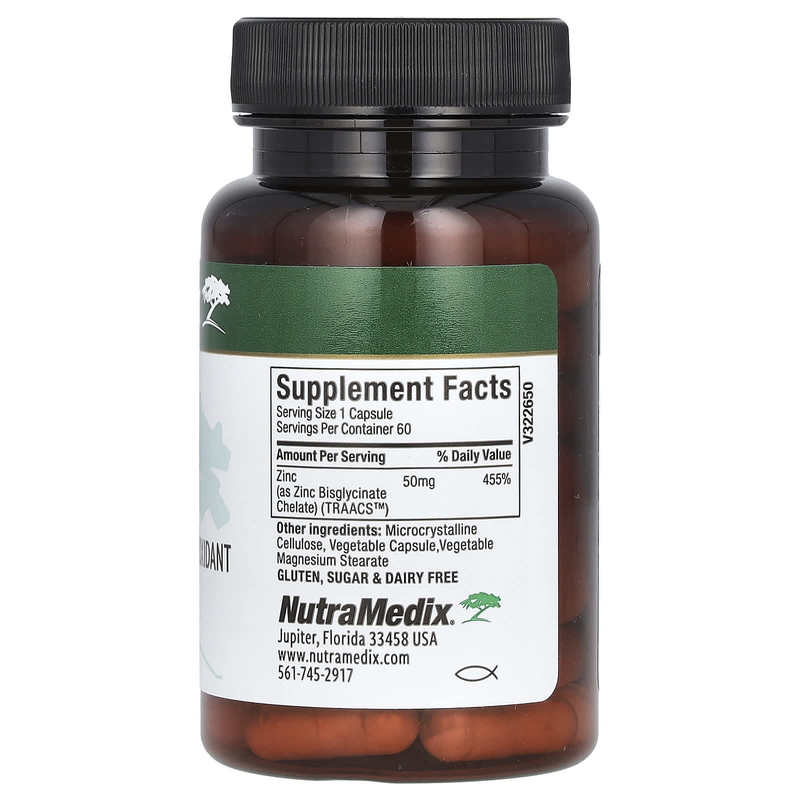 NutraMedix, Zinc, 50 mg, 60 Vegetable Capsules - Image 2