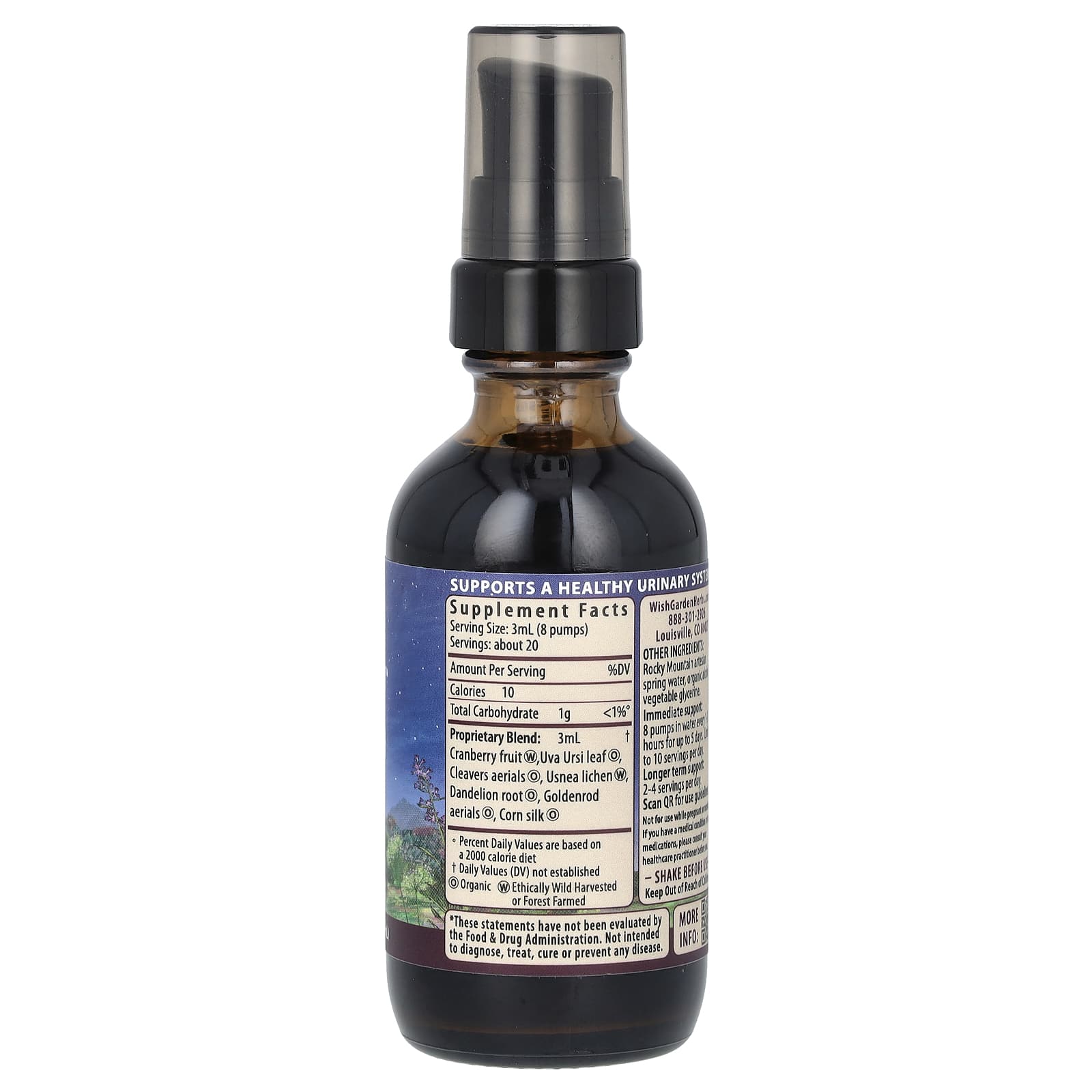WishGarden Herbs, Urinary Strength, Daily Support, 2 fl oz (59 ml) - Image 2