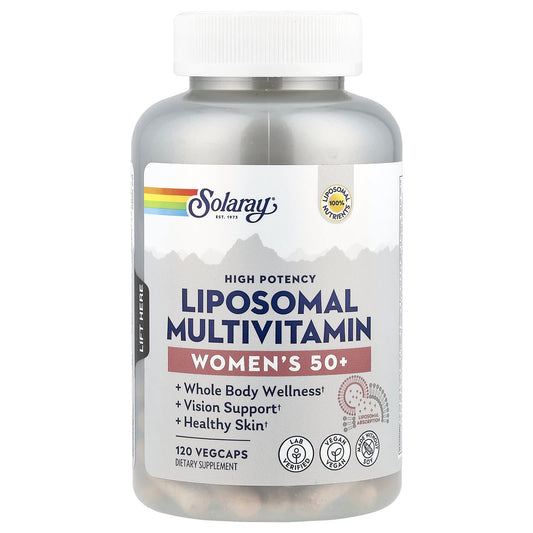 Solaray, High Potency Liposomal Multivitamin, Women's 50+, 120 VegCaps - Image 1