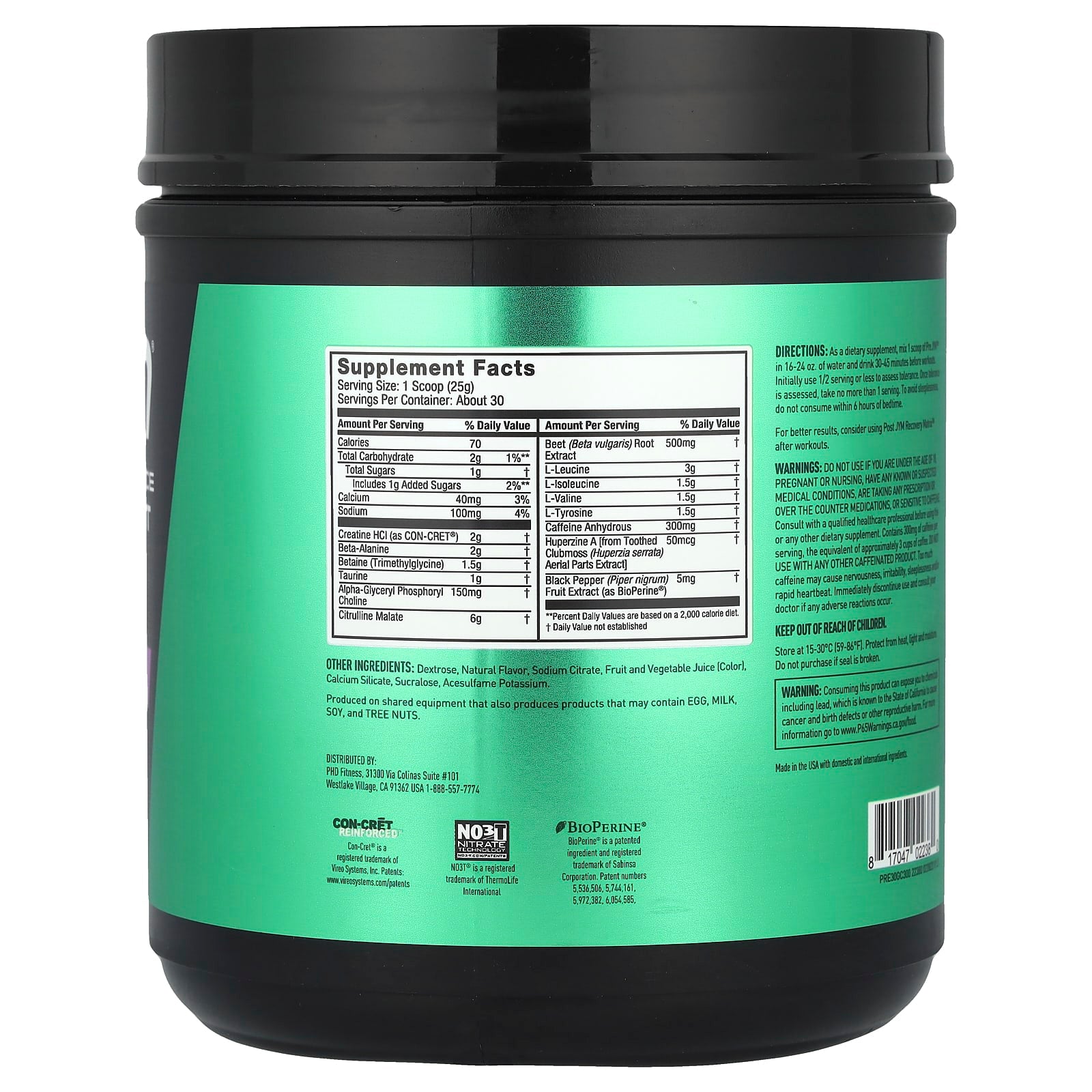 Pre JYM Pre-Workout Supplement for High-Performance Energy - Image 2