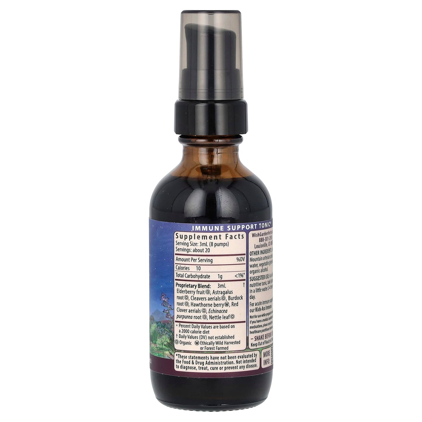 WishGarden Herbs, Daily Immune Builder, 2 fl oz (59 ml) - Image 2