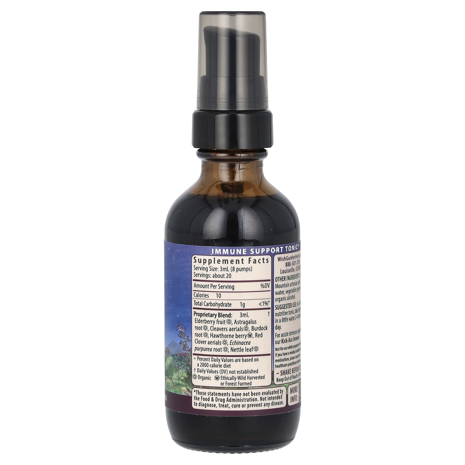 WishGarden Herbs, Daily Immune Builder, 2 fl oz (59 ml) - Image 2