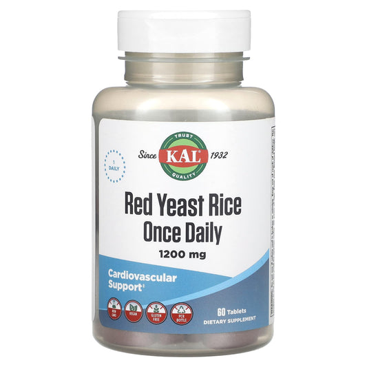 KAL, Red Yeast Rice, 1,200 mg, 60 Tablets - Image 1