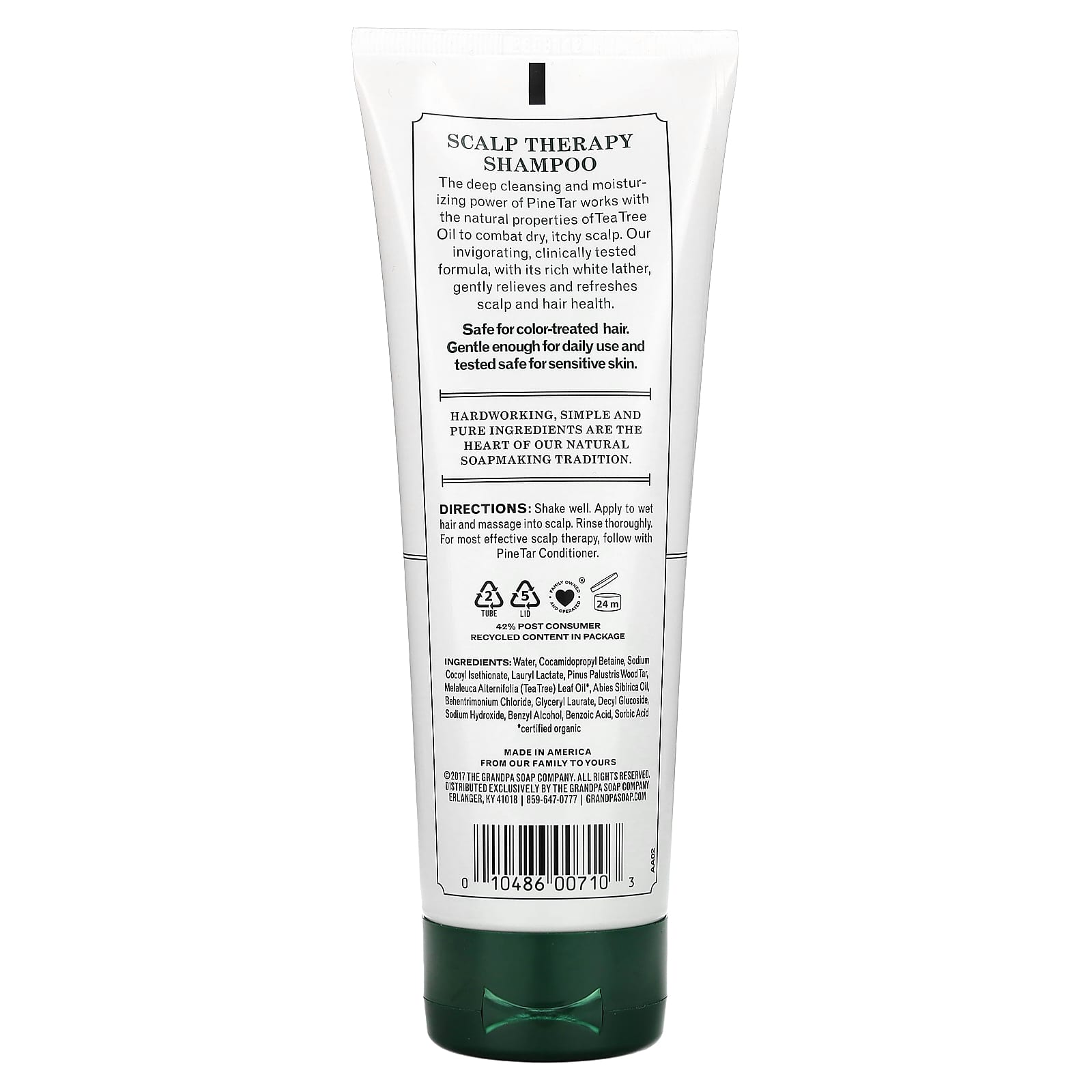 The Grandpa Soap Co., Pine Tar Shampoo, Scalp Therapy, 8 fl oz (237 ml) - Image 2
