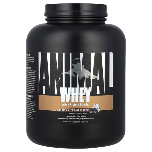 Animal Whey Protein Powder - Cookies & Cream, 4 lb (1.81 kg) - Image 1