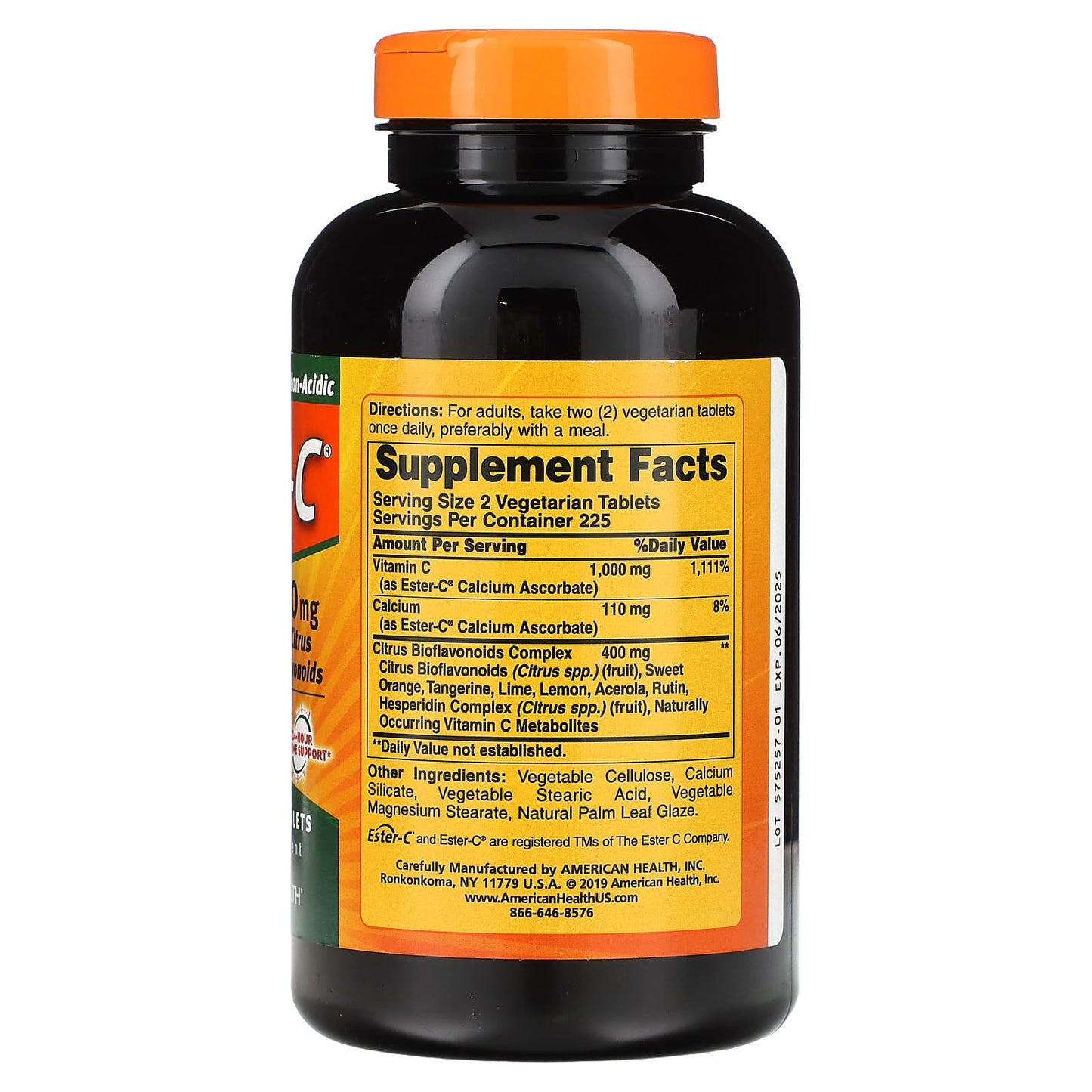 Ester-C with Citrus Bioflavonoids, 24-Hour Immune Support, 450 Tabs - Image 2