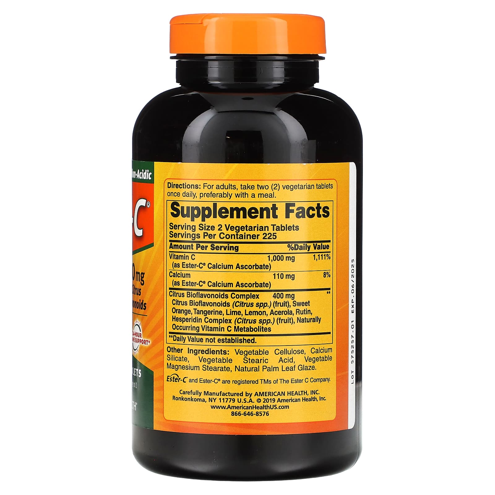 Ester-C with Citrus Bioflavonoids, 24-Hour Immune Support, 450 Tabs - Image 2