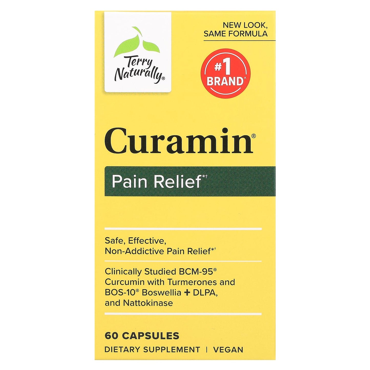 Terry Naturally, Curamin, Pain Relief, 60 Capsules - Image 1