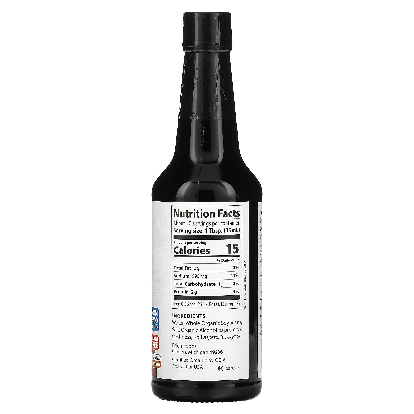 Organic Tamari Soy Sauce, 10 fl oz by Eden Foods, Gluten Free & Non-GMO - Image 2