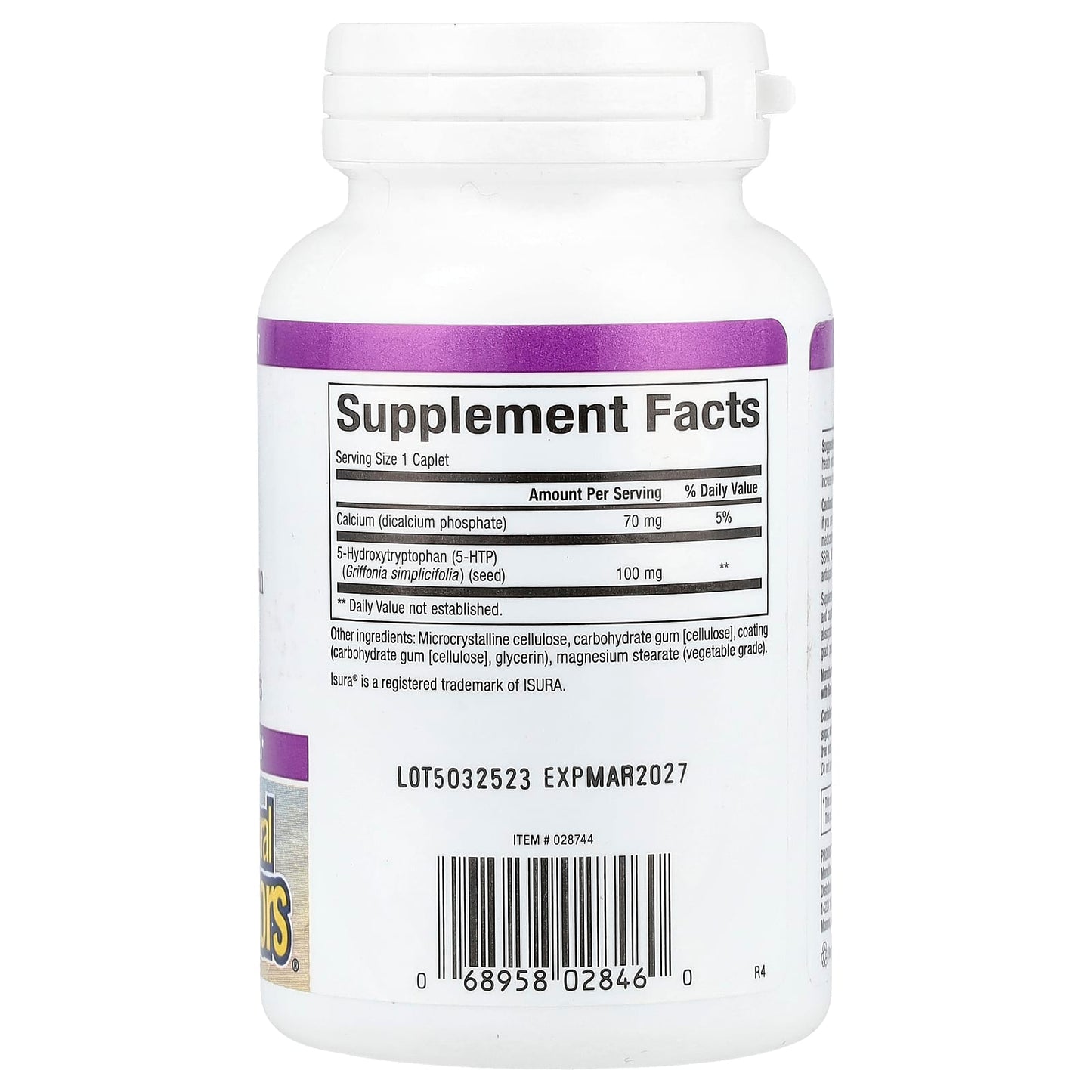 Natural Factors, Stress-Relax, 5-HTP, 100 mg, 120 Time Release Caplets - Image 2