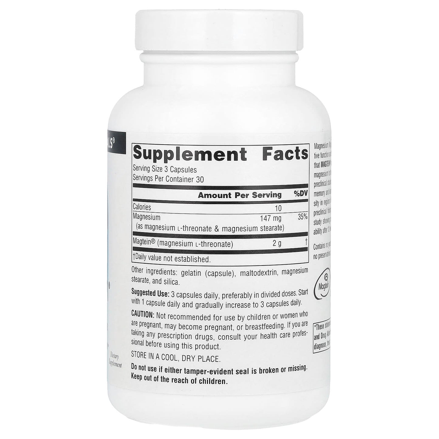 Source Naturals, Magtein®, Magnesium L-Threonate, 90 Capsules