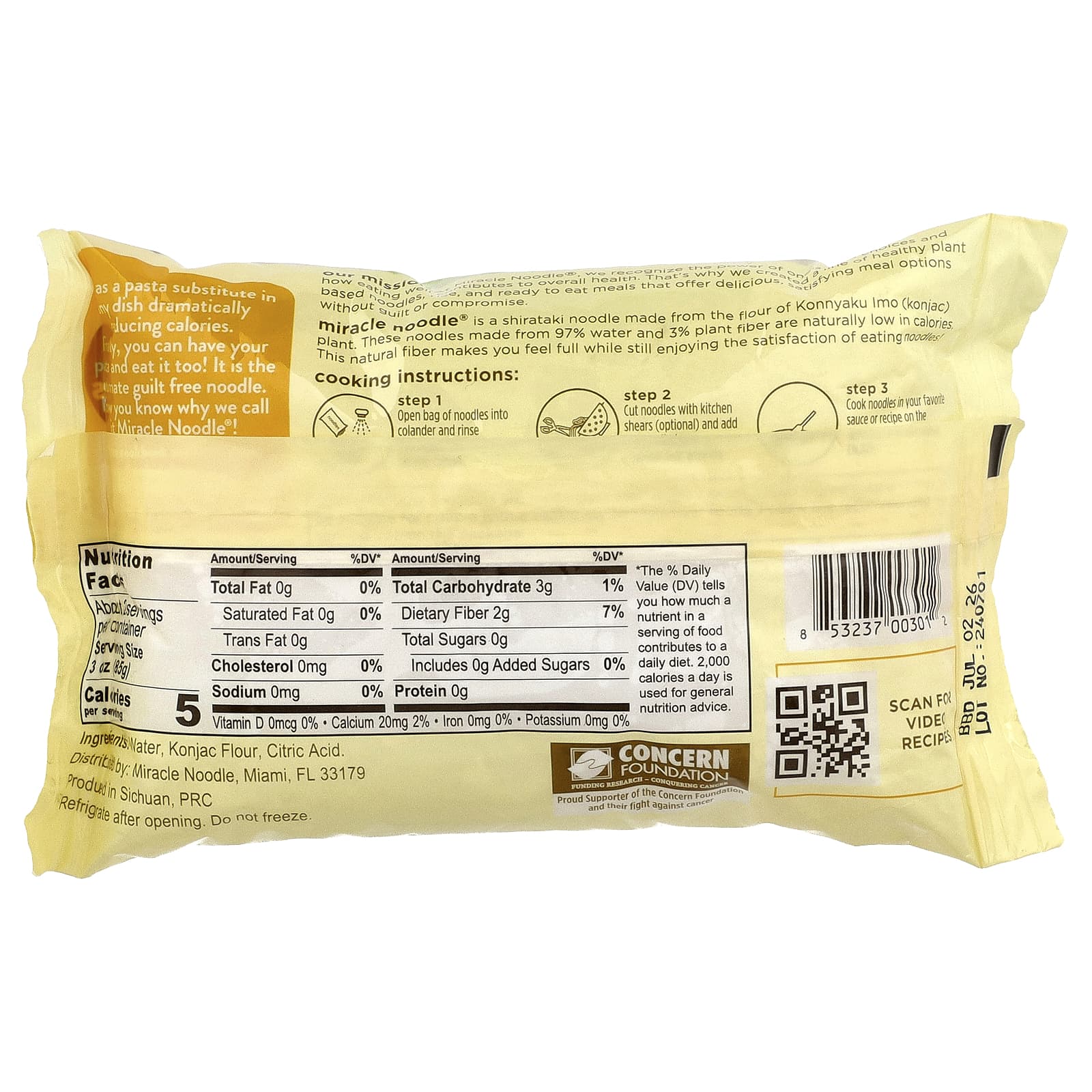 Miracle Noodle, Fettuccine Style, 7 oz (200 g) - Image 2