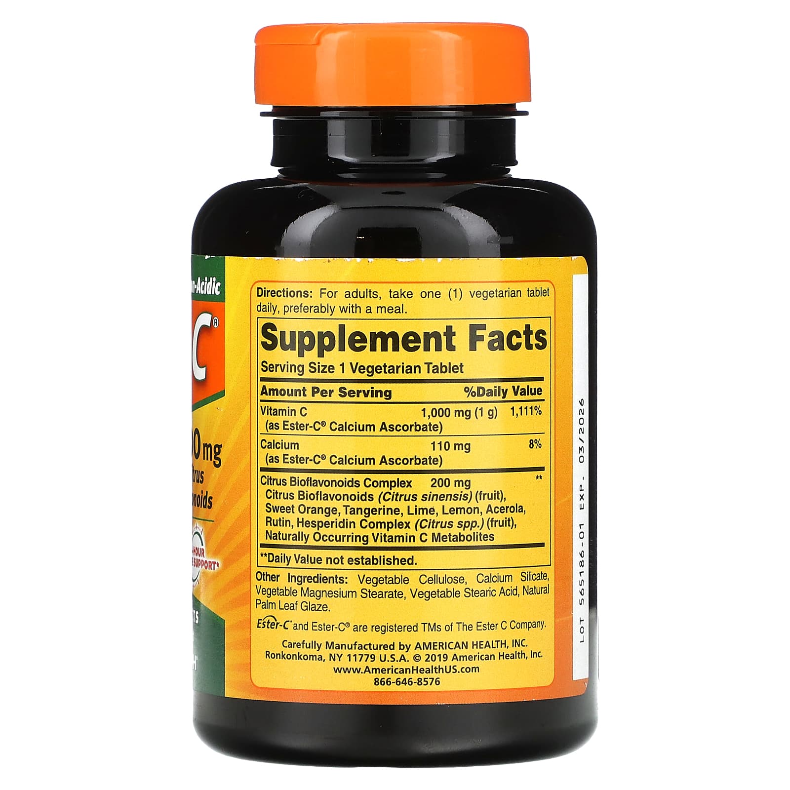 Boost Your Immune System with Ester-C Vitamin C Supplements - 120 Tablets - Image 2