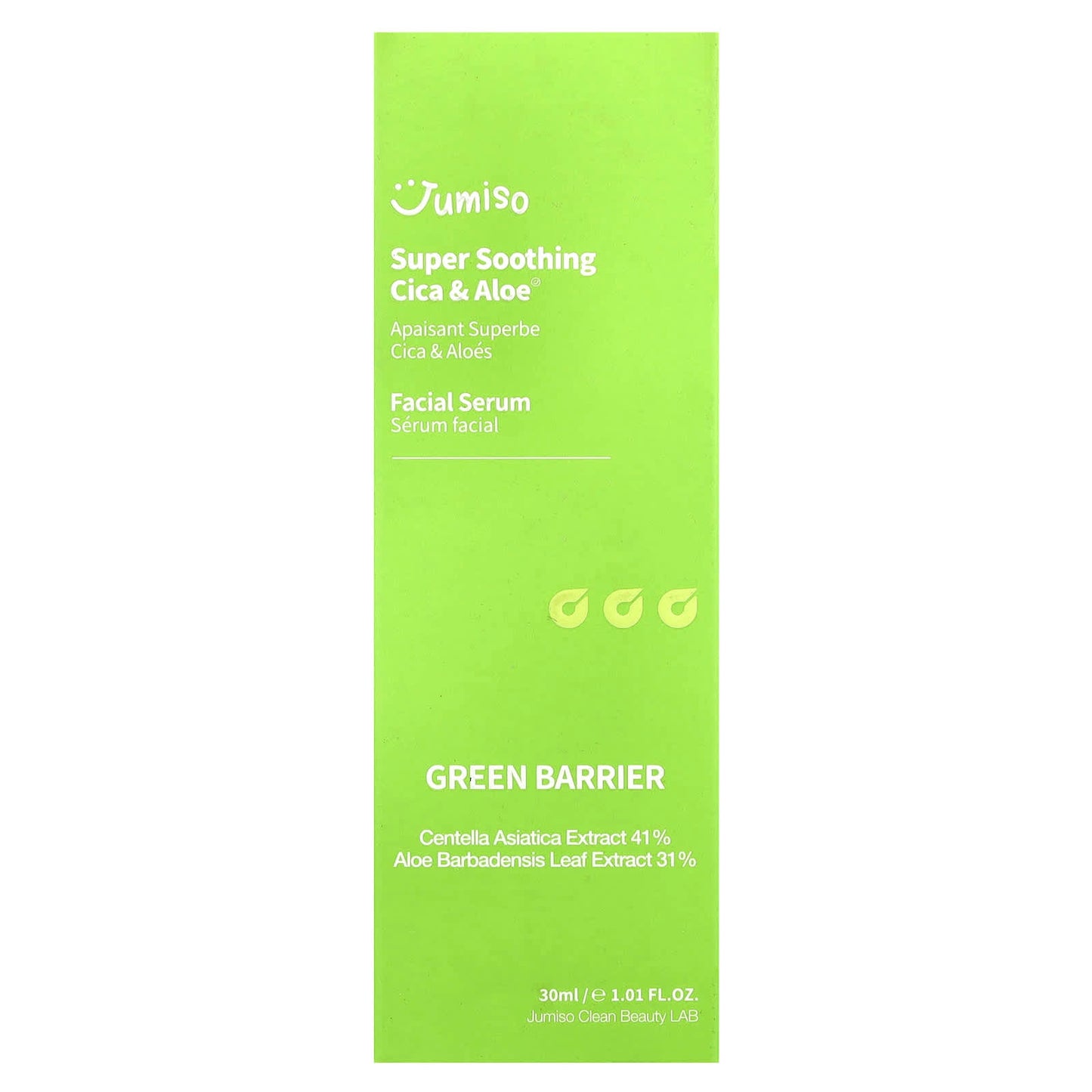 Jumiso Super Soothing Cica & Aloe Facial Serum, 1.01 fl oz | Soothe Irritated Skin - Image 2