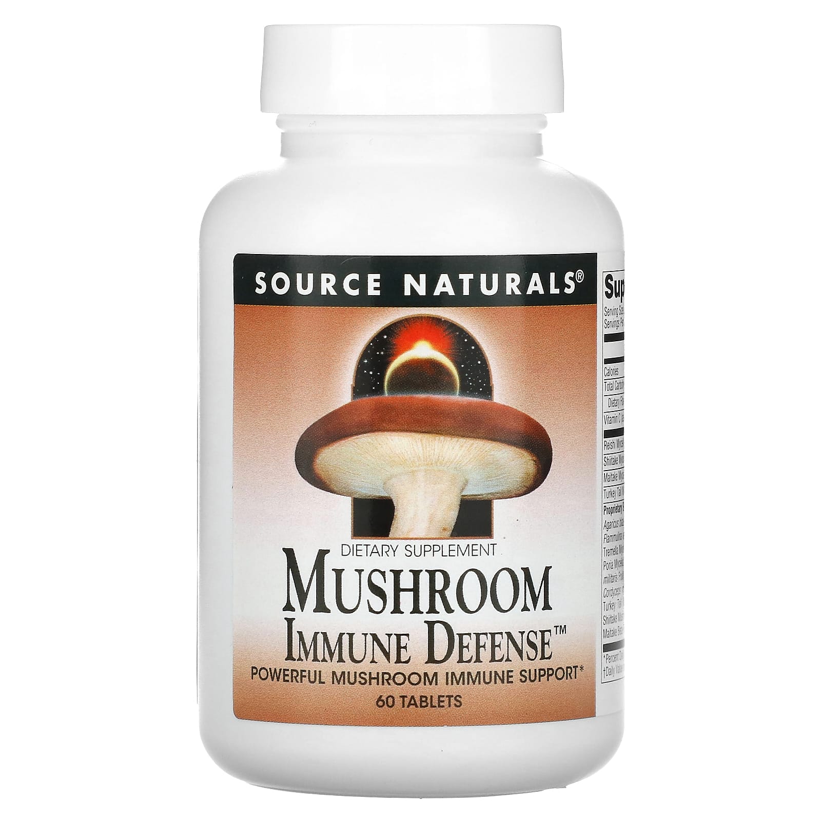 Source Naturals, Mushroom Immune Defense, 60 Tablets - Image 1