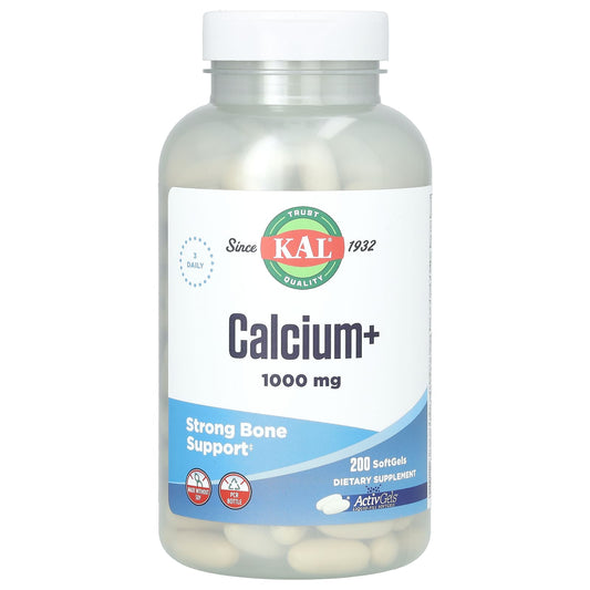 KAL Calcium+ 200 Softgels for Strong Bones - Image 1
