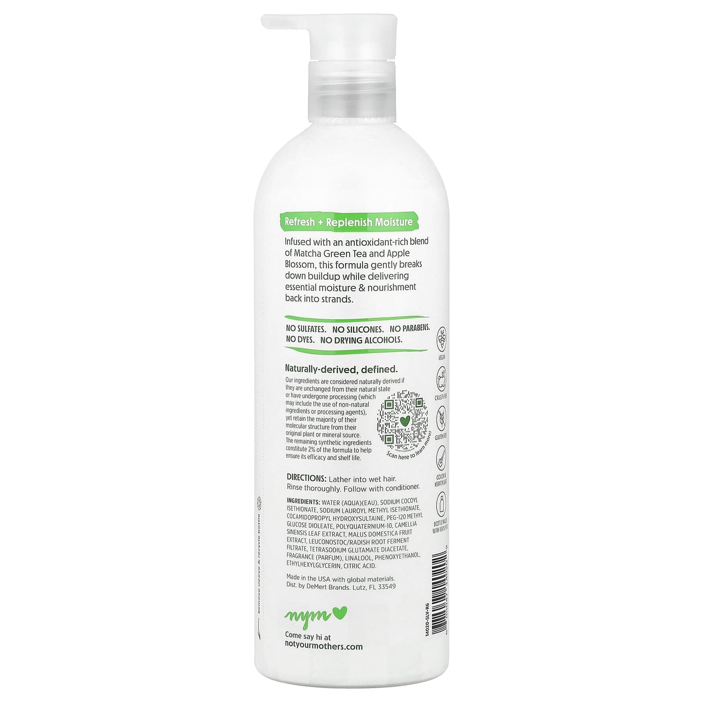 Not Your Mother's, Daily Nutrition Shampoo, Matcha Green Tea & Apple Blossom, 15.2 fl oz  (450 ml) - Image 2