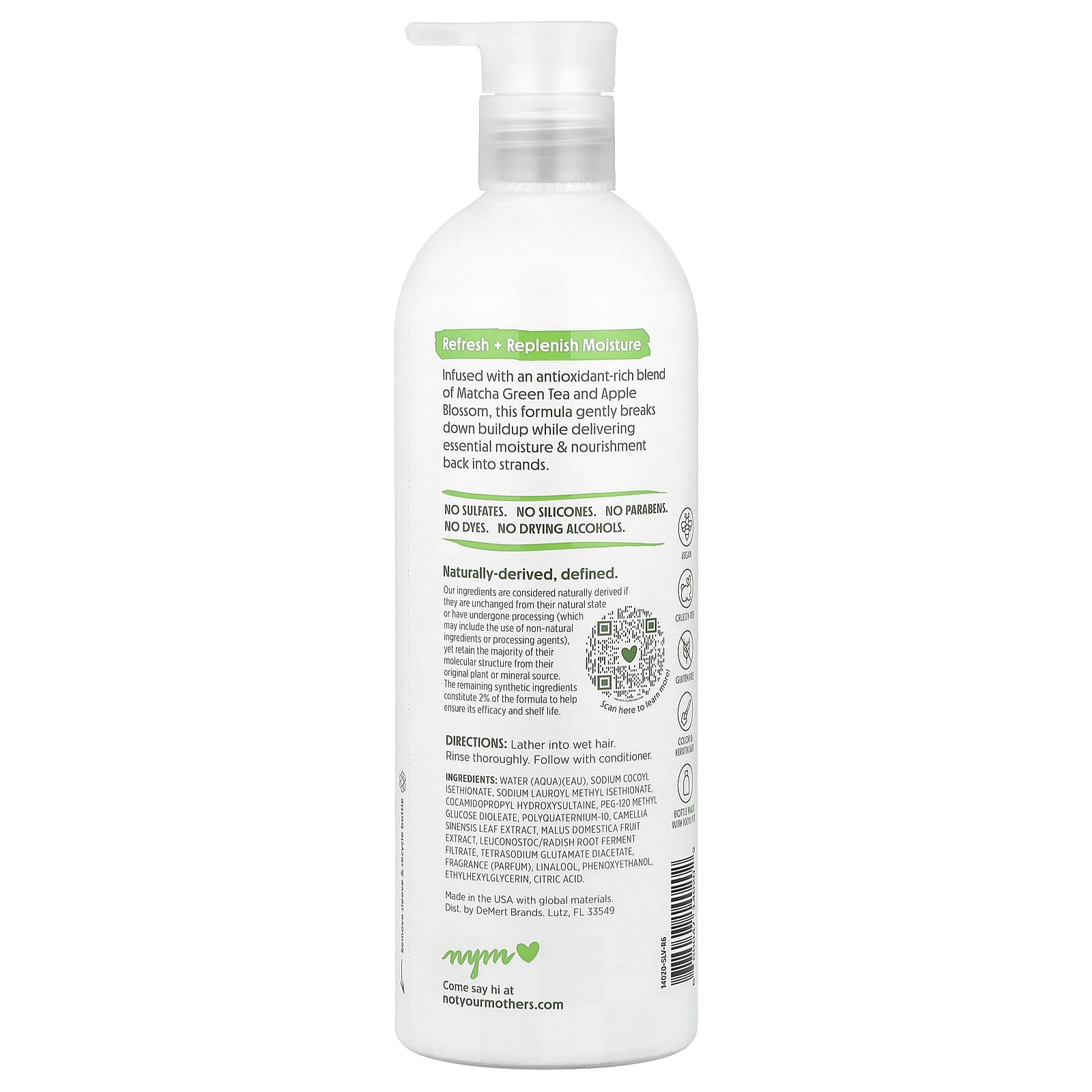 Not Your Mother's, Daily Nutrition Shampoo, Matcha Green Tea & Apple Blossom, 15.2 fl oz  (450 ml) - Image 2