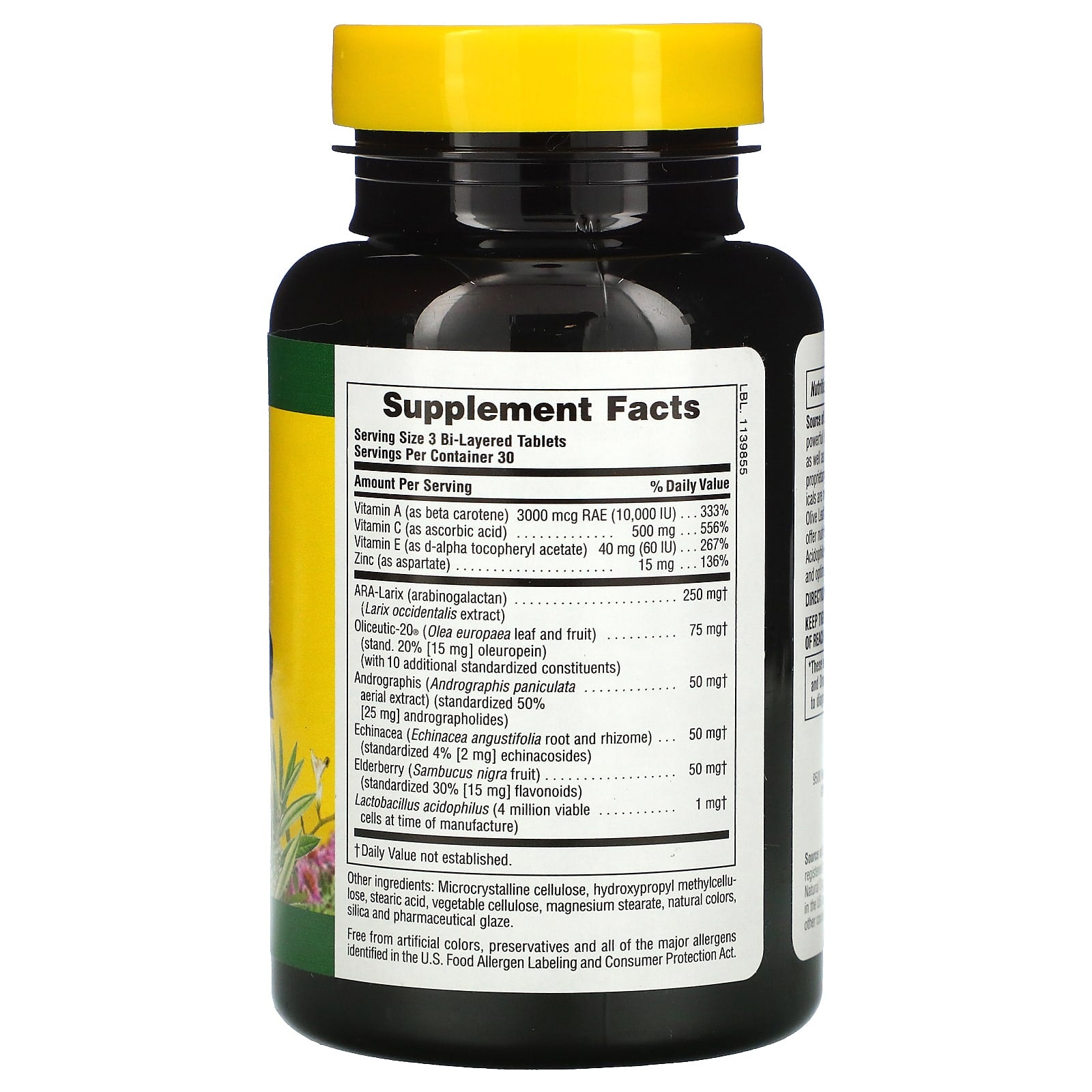 NaturesPlus, Source of Life, Immune Booster, 90 Tablets - Image 2