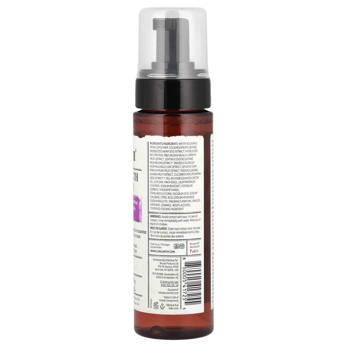 Curlsmith Bouncy Strength Volume Foam for Curly Hair - Cruelty-Free & Vegan - Image 2