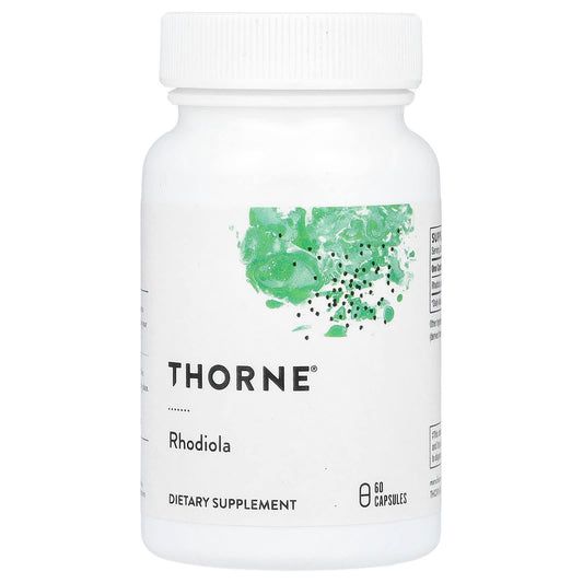 Thorne, Rhodiola, 60 Capsules (100 mg per Capsule) - Image 1
