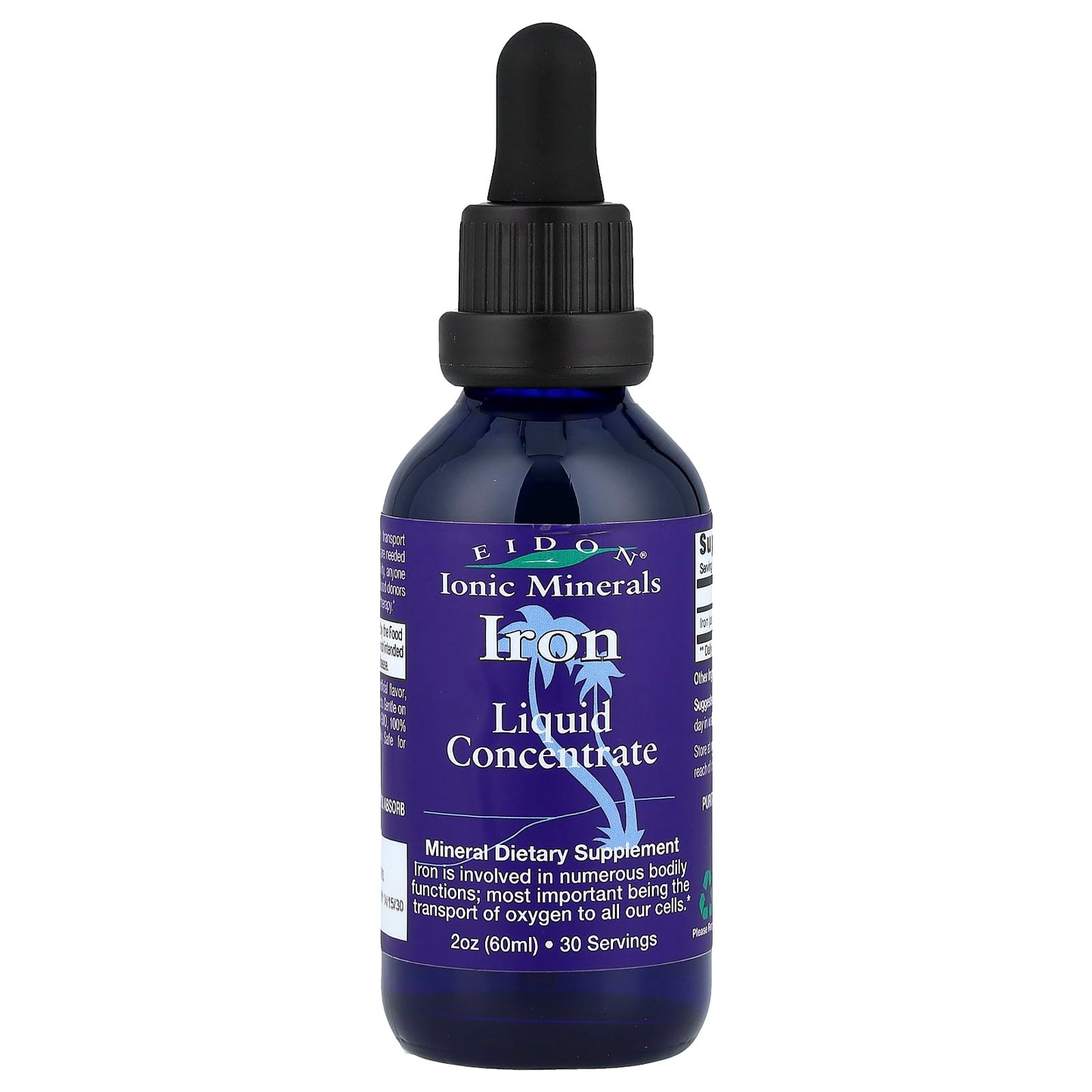 Eidon Ionic Iron Liquid Concentrate 2 oz (60 ml) | Natural Iron Supplement - Image 1