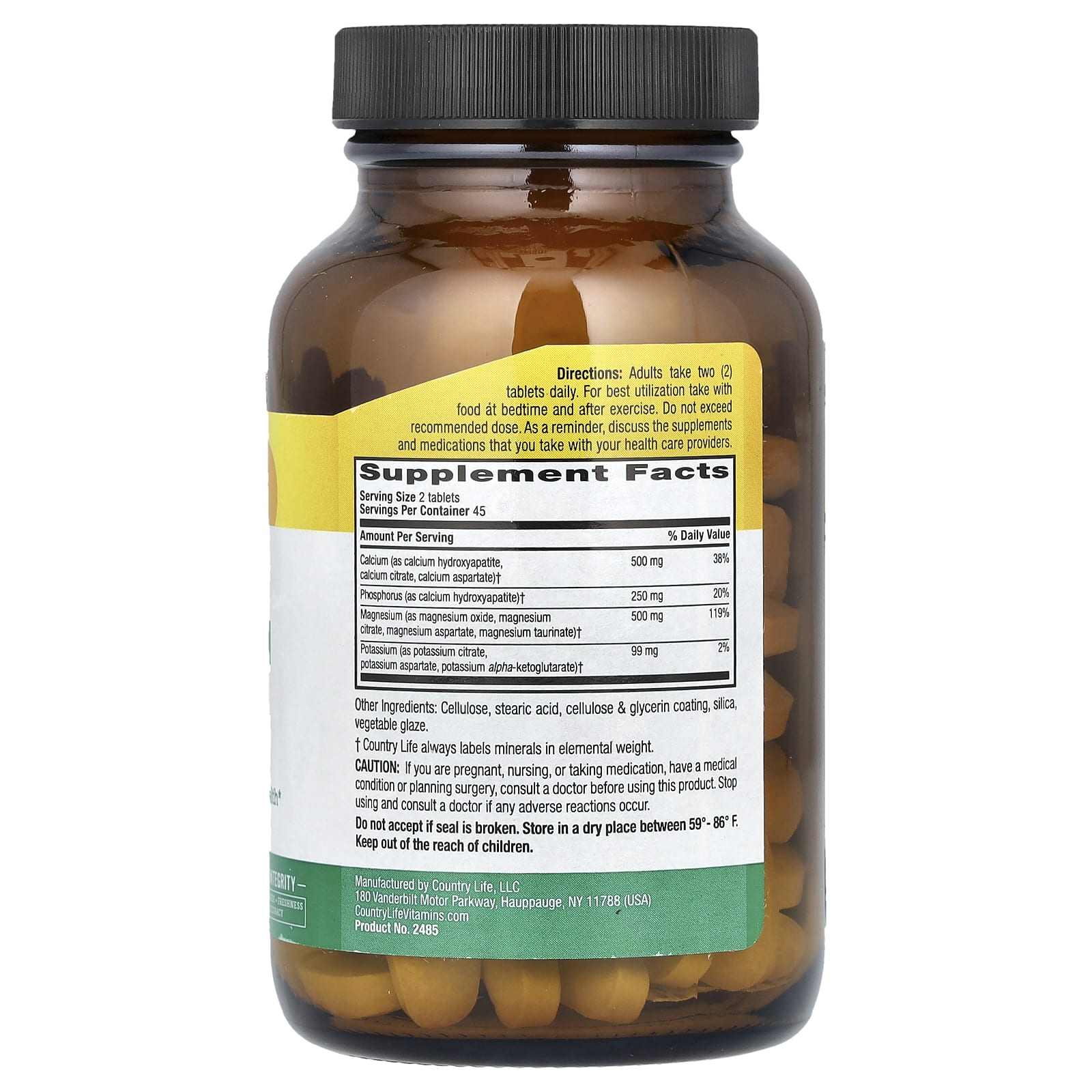 Country Life Target-Mins Calcium Magnesium Potassium - 90 Tablets - Image 2