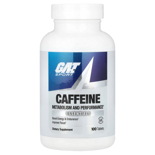 GAT Caffeine Energy Supplements for Performance, 100 Tablets - Image 1