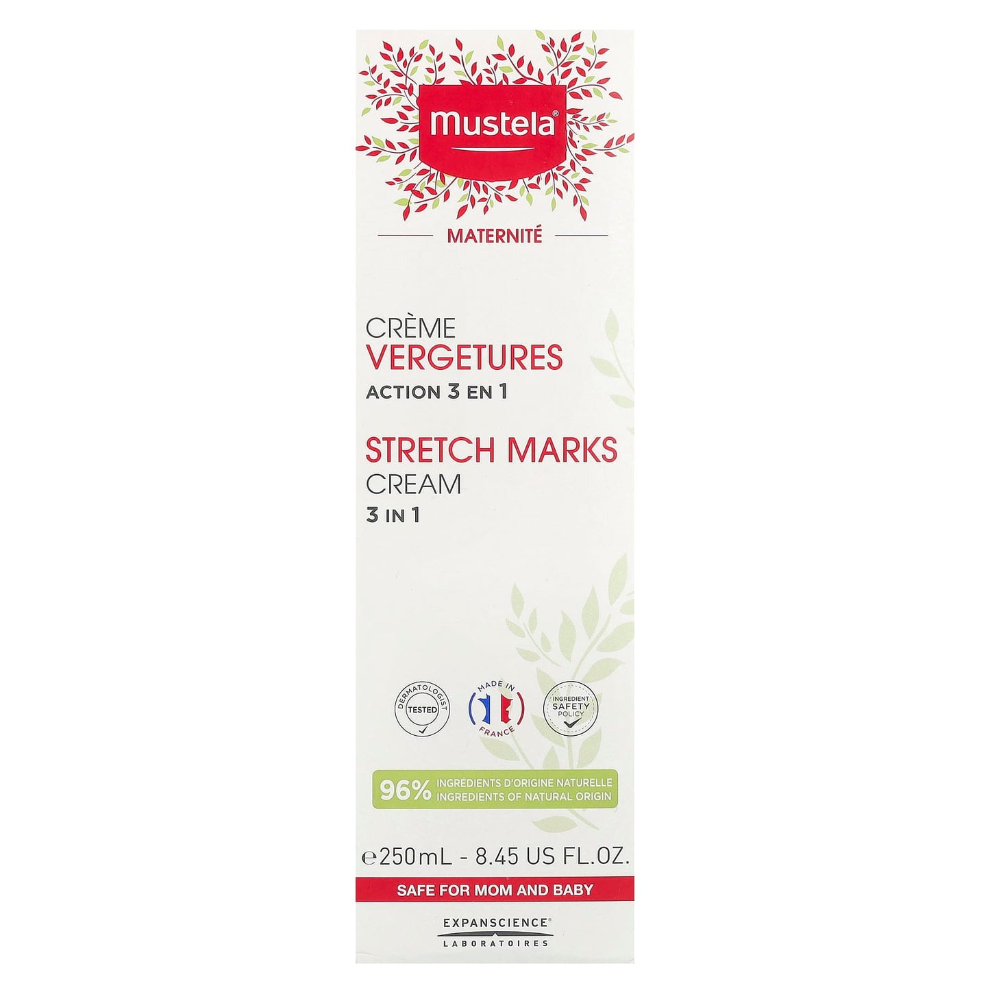 Mustela, Stretch Marks Cream 3 in 1, 8.45 fl oz (250 ml) - Image 2