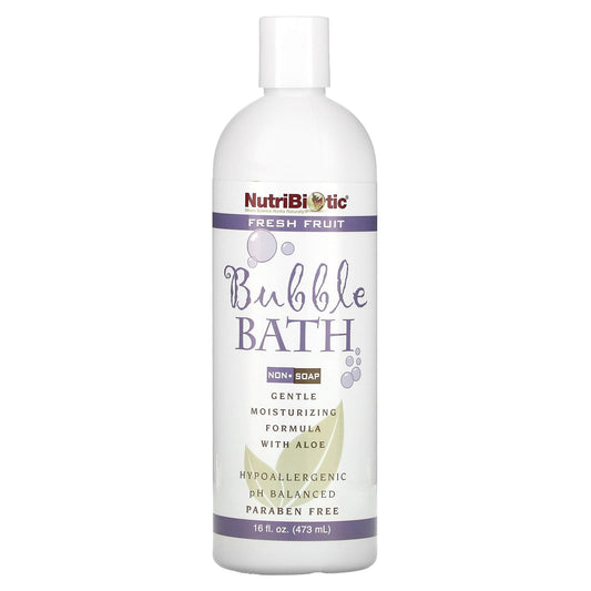 NutriBiotic, Bubble Bath, Non-Soap, Fresh Fruit, 16 fl oz (473 ml) - Image 1