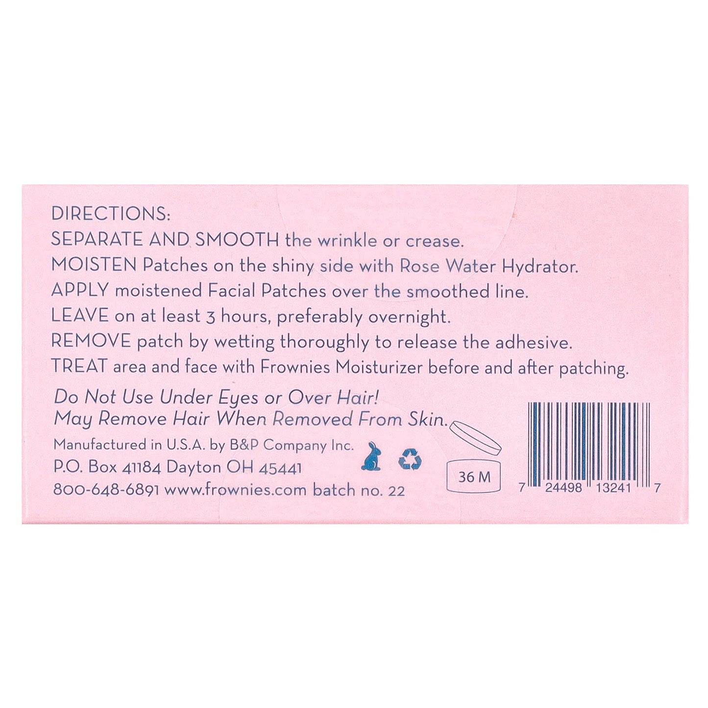 Frownies Forehead Wrinkle Patches - Smooth Lines Overnight - Image 2
