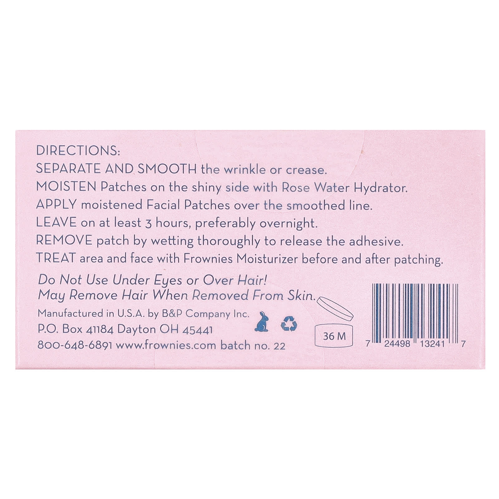 Frownies Forehead Wrinkle Patches - Smooth Lines Overnight - Image 2