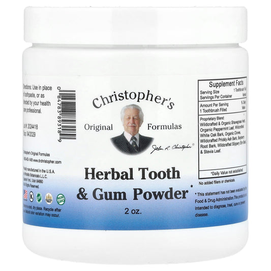 Herbal Tooth & Gum Powder by Christopher's Original Formulas - 2 oz. - Image 1