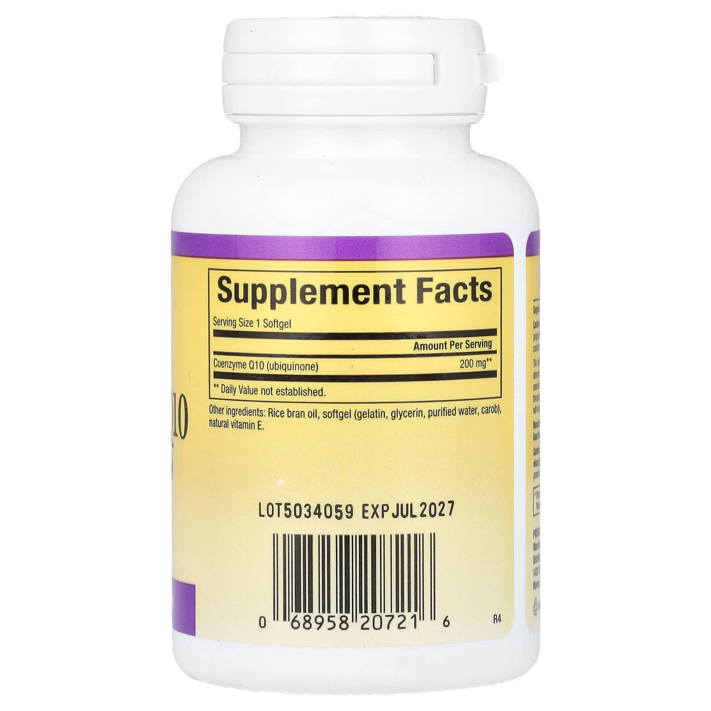 Natural Factors, Coenzyme Q10, 200 mg, 30 Softgels - Image 2