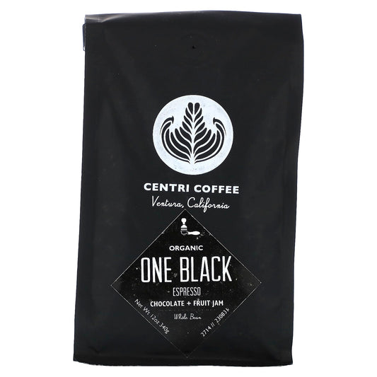 Organic One Black Espresso by Centri Coffee - Rich, Smooth, & Balanced - Image 1