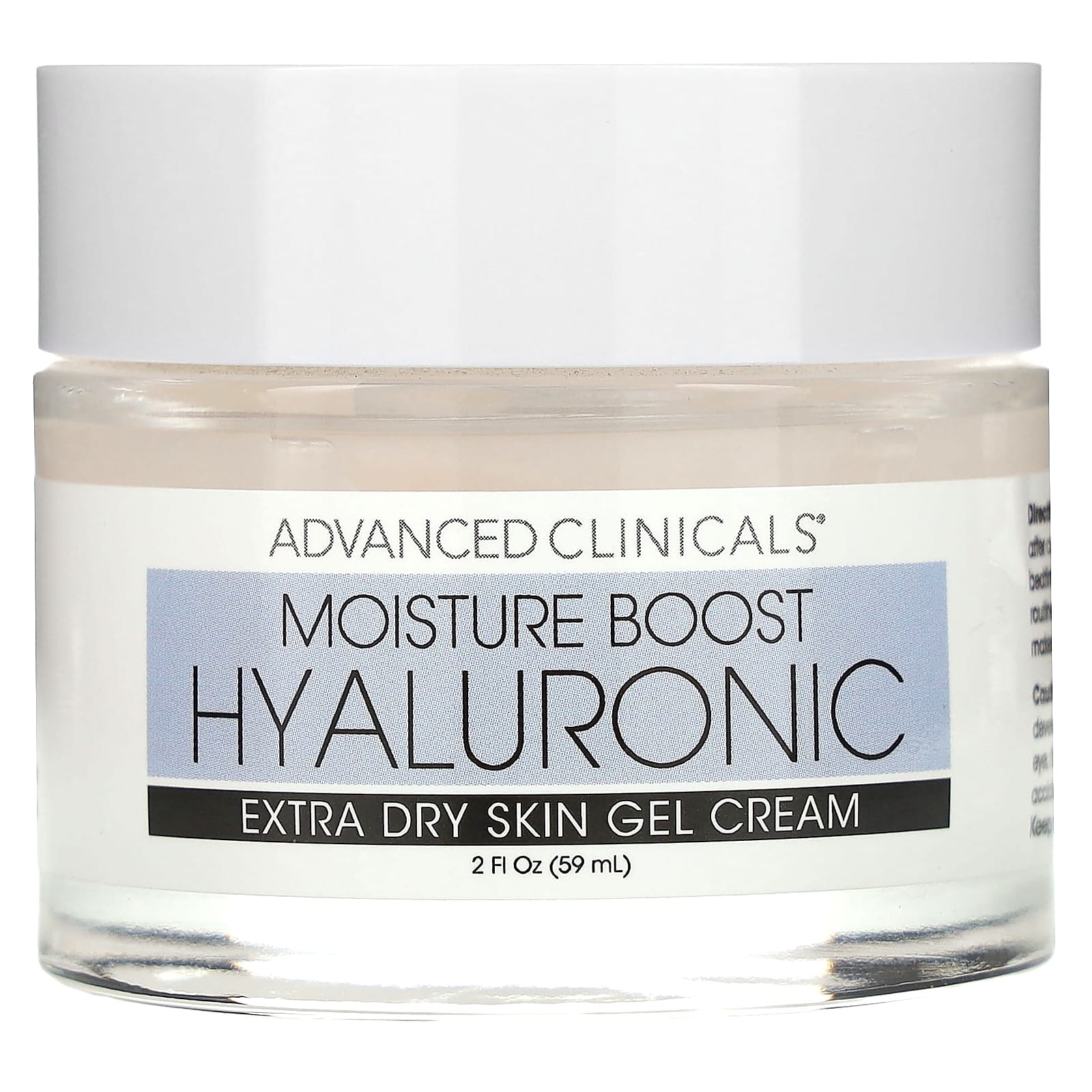 Advanced Clinicals Hyaluronic Acid Gel Cream for Extra Dry Skin, 2 fl. oz. - Image 1