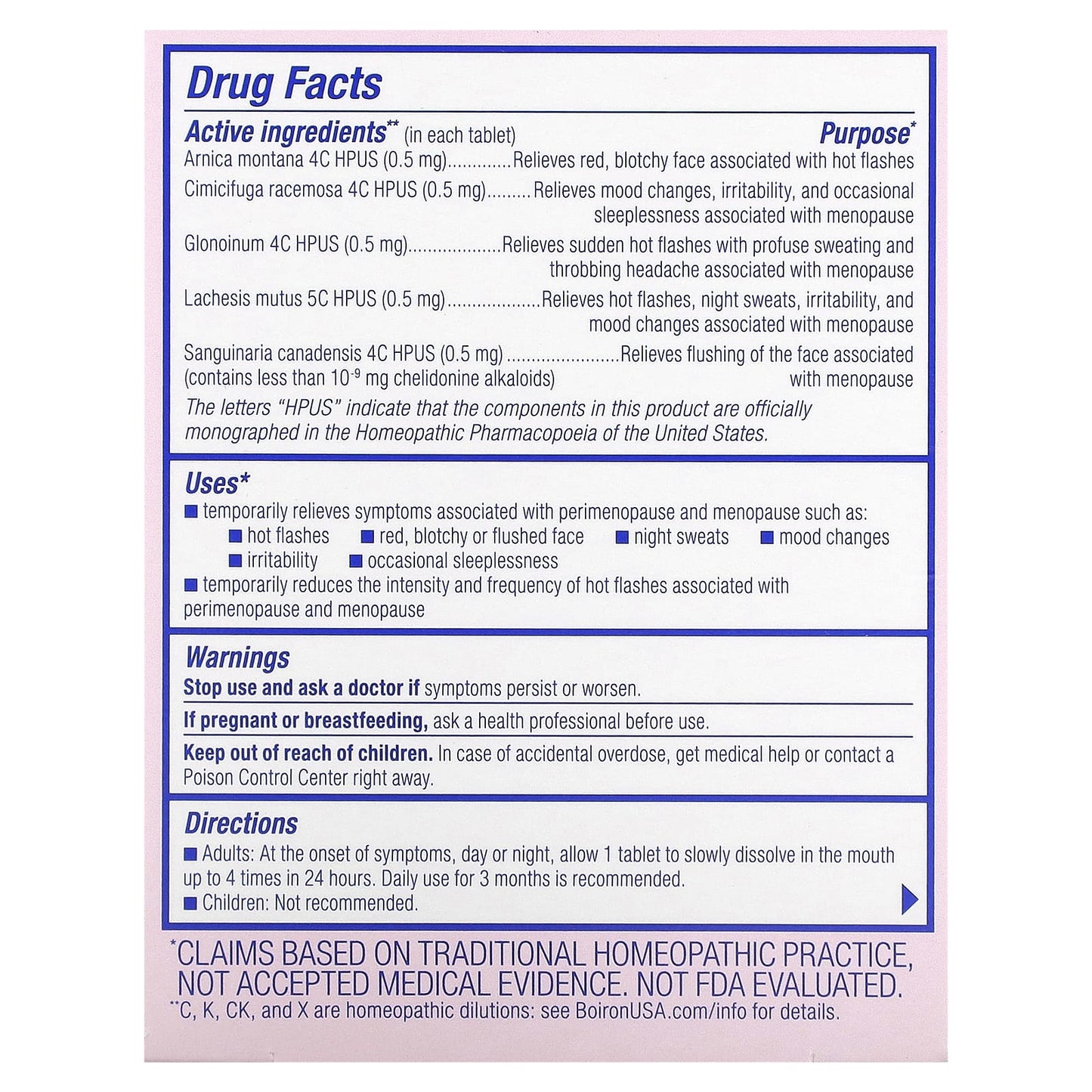 Natural Menopause Relief with Boiron Cyclease Meltaway Tablets - Image 2